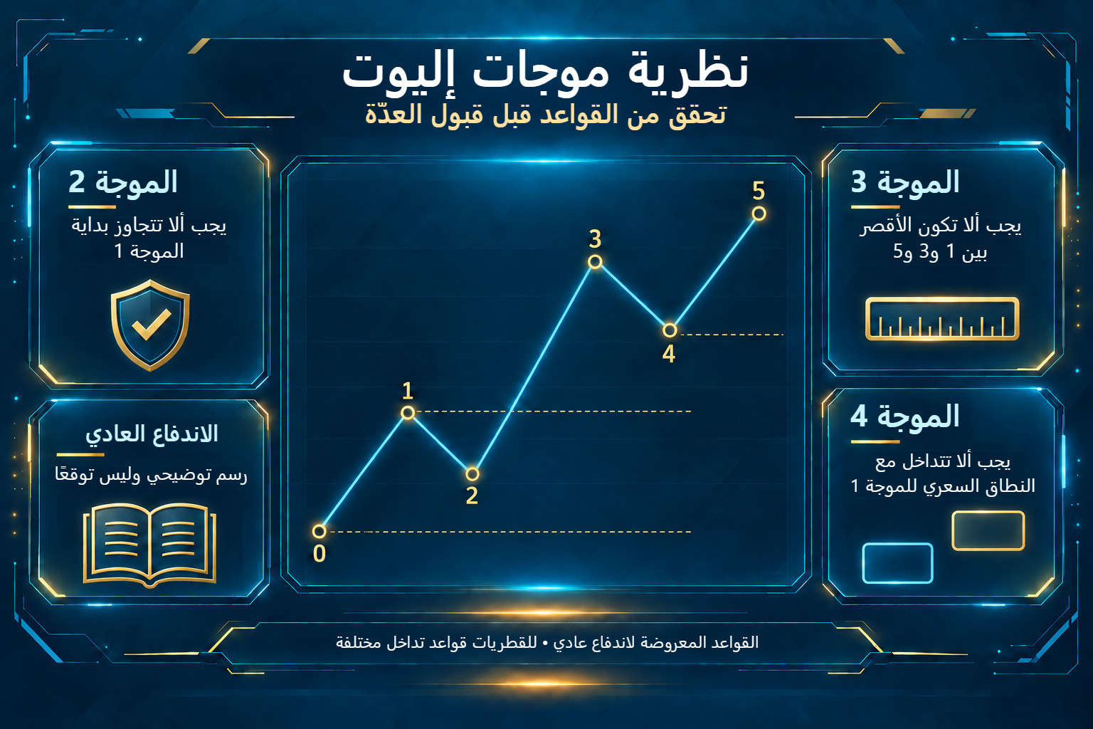 قواعد اندفاع إليوت العادي للموجات 2 و3 و4
