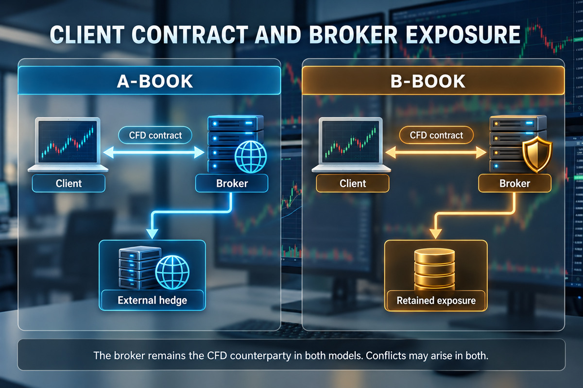 Der Broker als Gegenpartei – A-Book- vs. B-Book-Modell und der Orderfluss vom Klick bis zur Ausfuehrung