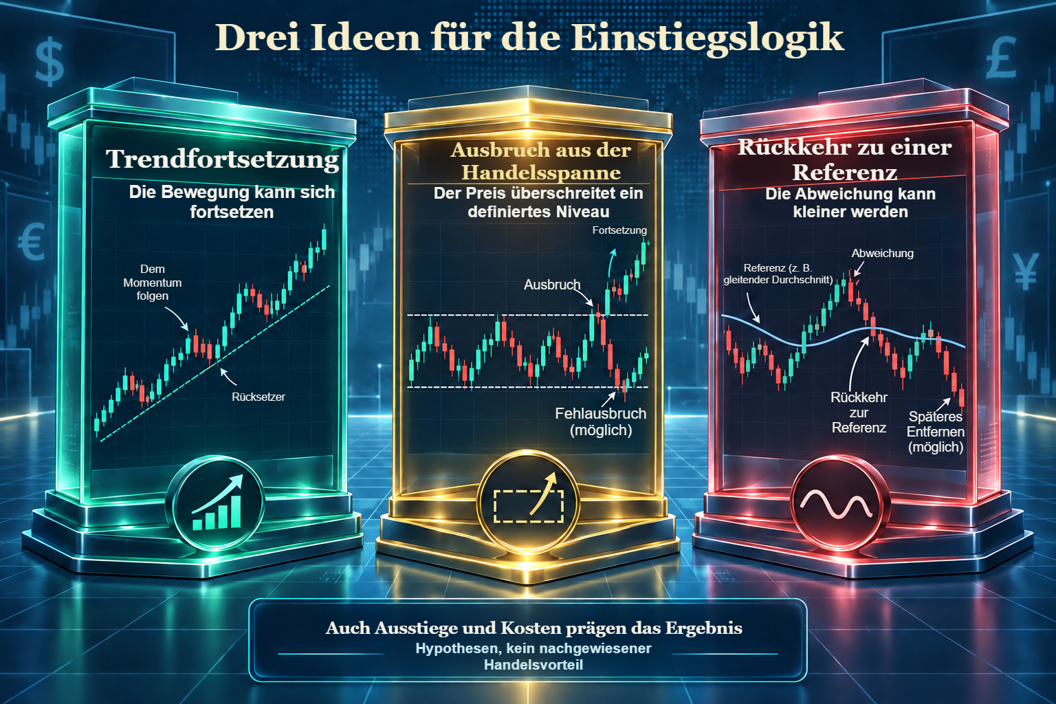 Drei Ideen für die Einstiegslogik