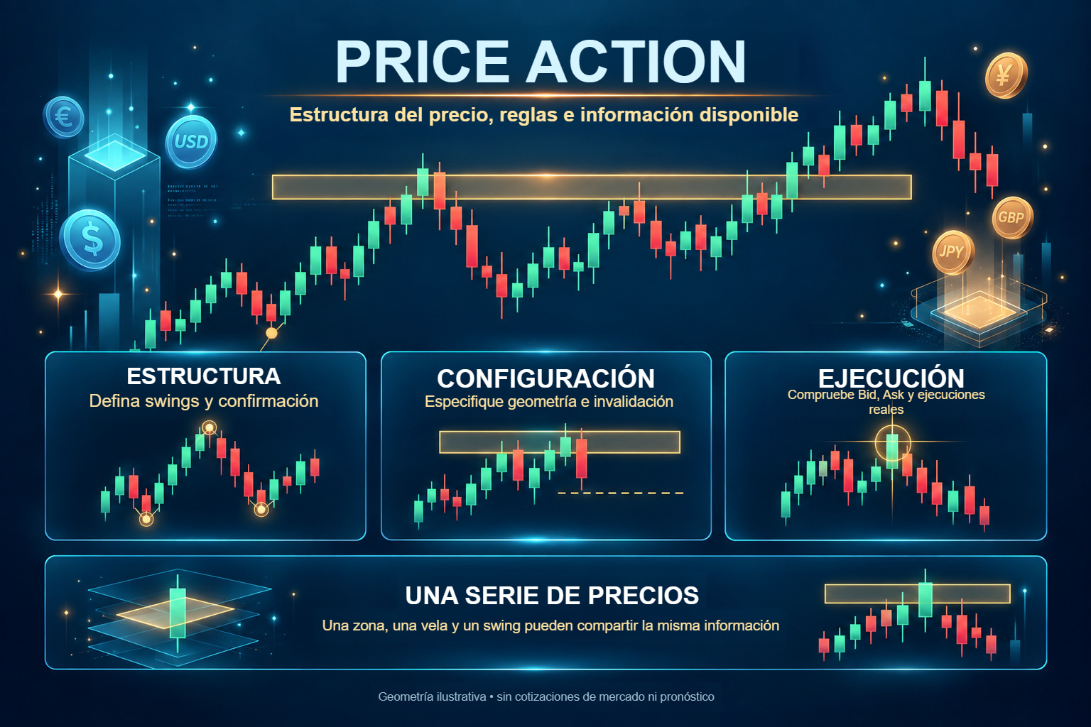 Price action: contexto, condición e invalidación del escenario