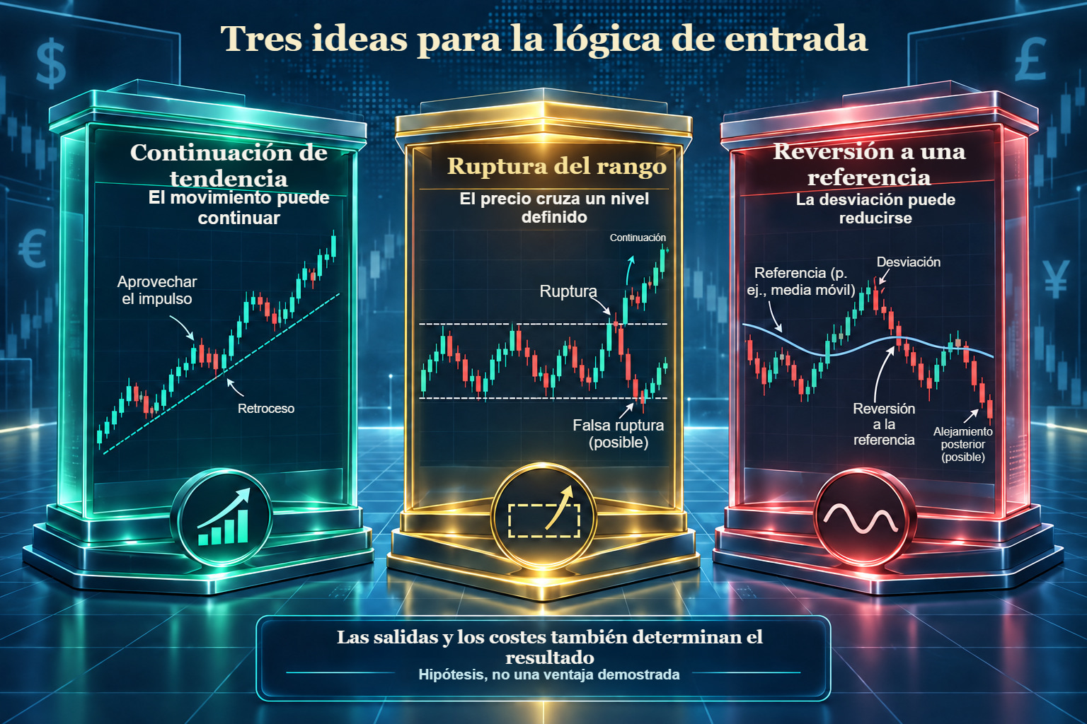Tres ideas de lógica de entrada
