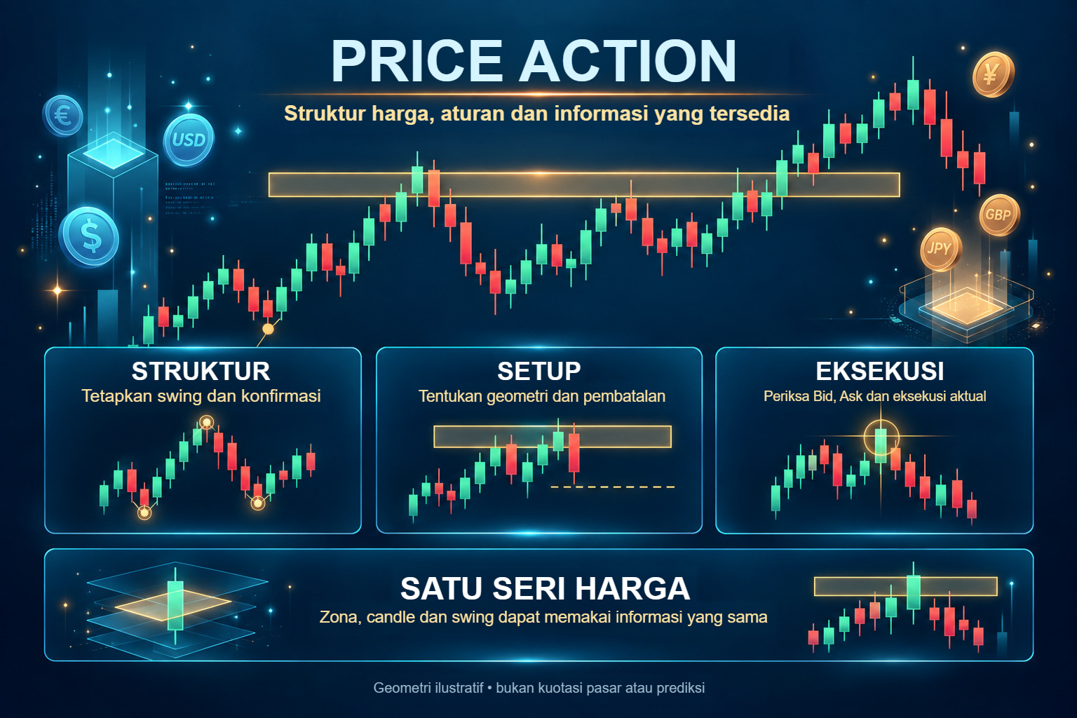 Price action: konteks, kondisi dan pembatalan skenario