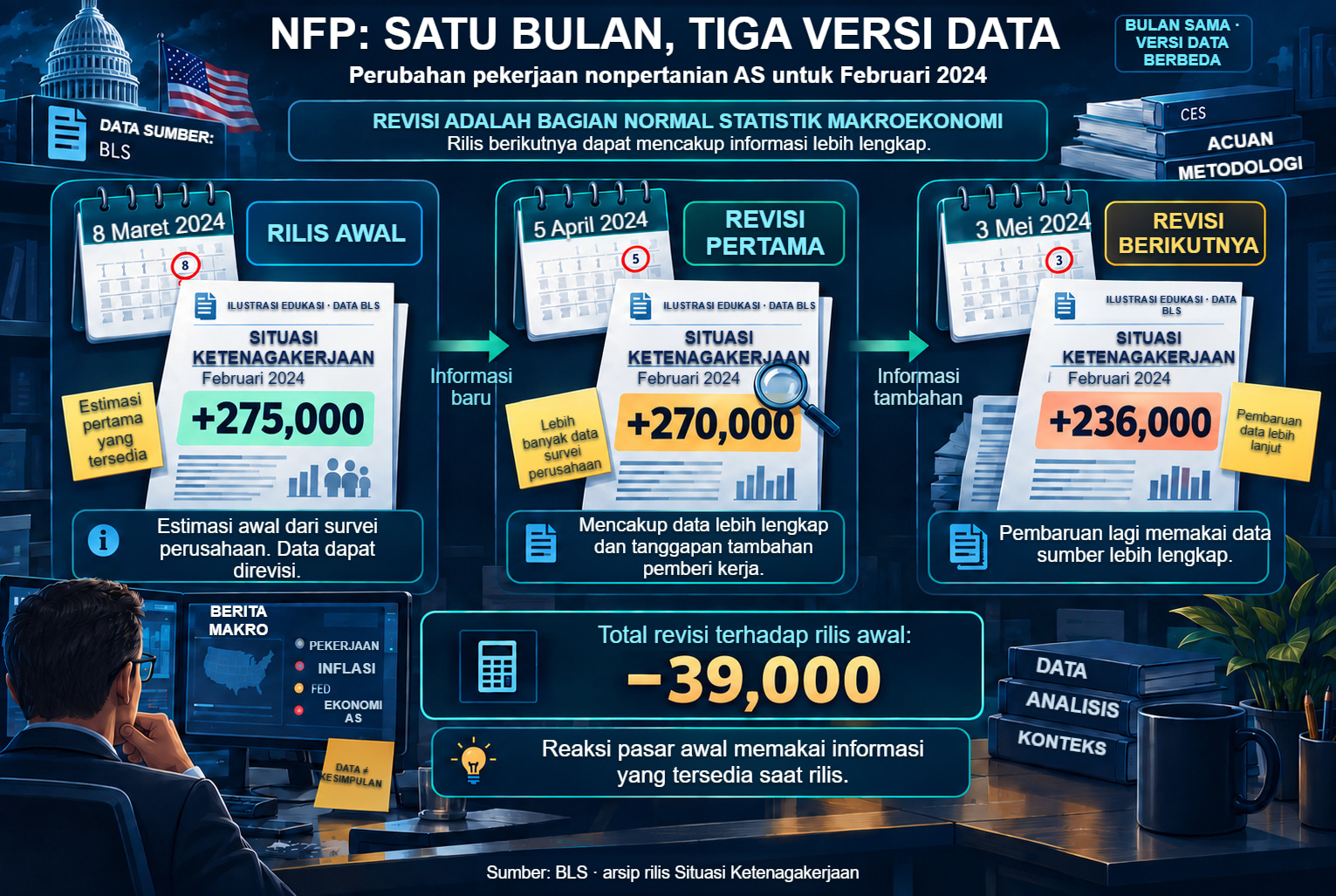 Revisi NFP Februari 2024: 275, 270, dan 236 ribu