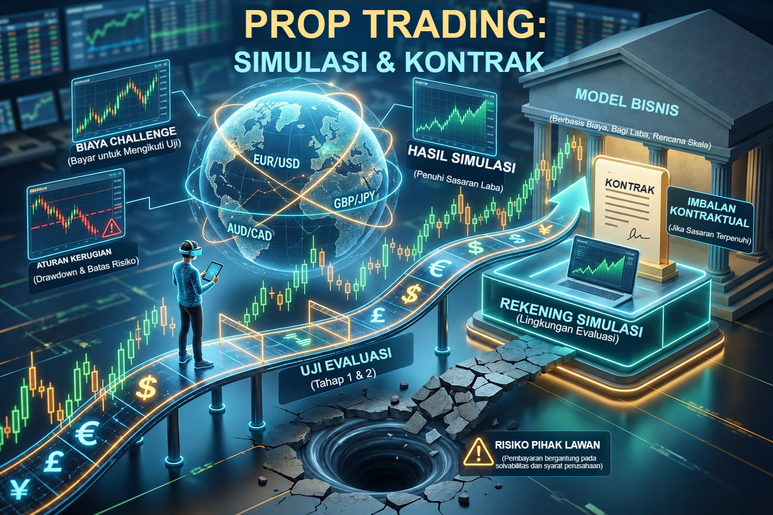 PROP TRADING: SIMULASI & KONTRAK