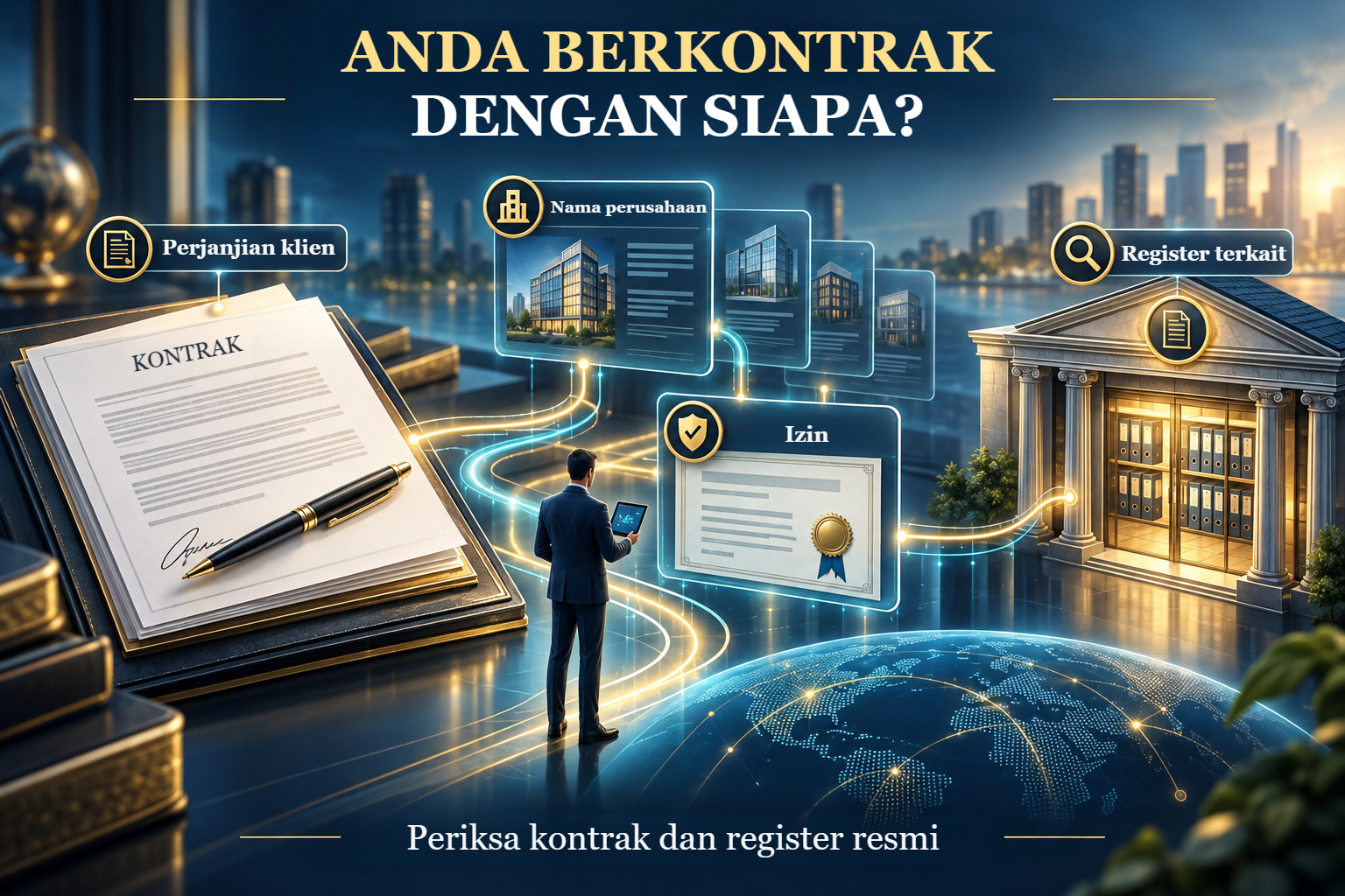 Dengan siapa Anda membuat kontrak?