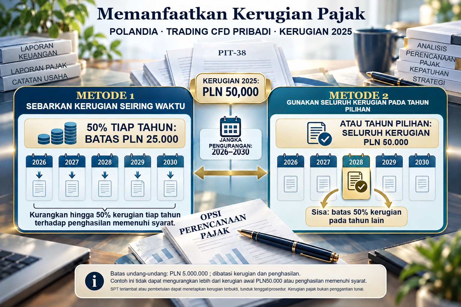 Kerugian PLN 50.000 pada 2025: jangka 2026–2030 dan dua metode pengurangan