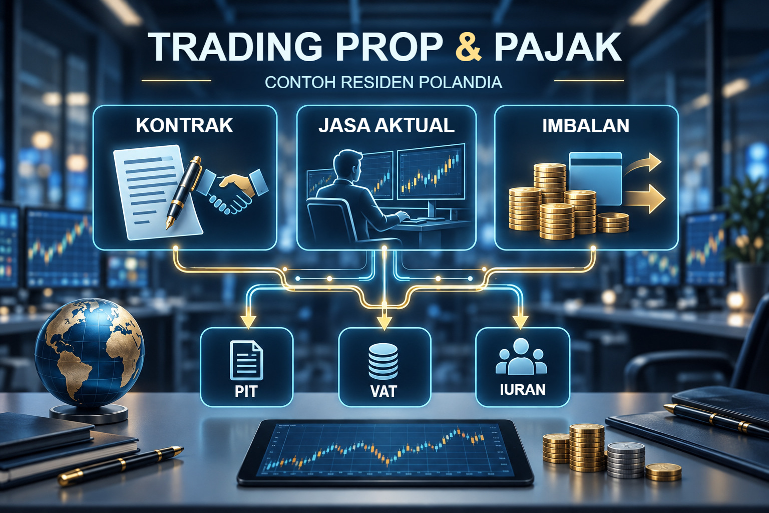 Kontrak, jasa aktual dan imbalan sebagai titik awal pemeriksaan pajak serta iuran Polandia yang terpisah