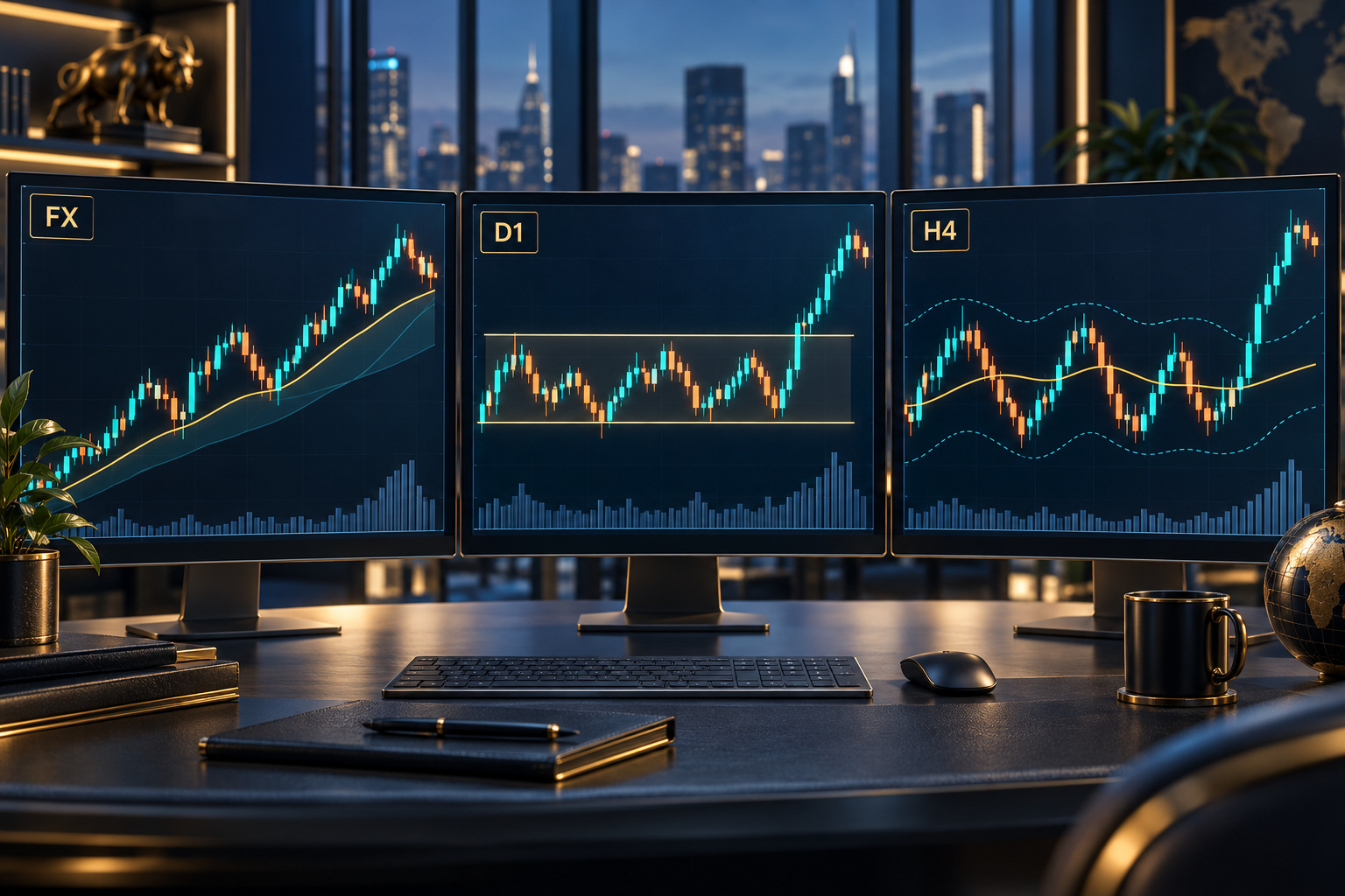 Tren, breakout, dan pembalikan menuju acuan