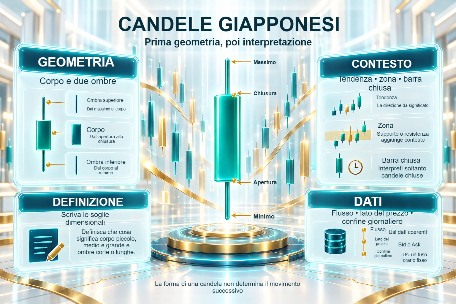 Candele giapponesi: geometria, contesto, definizione e dati