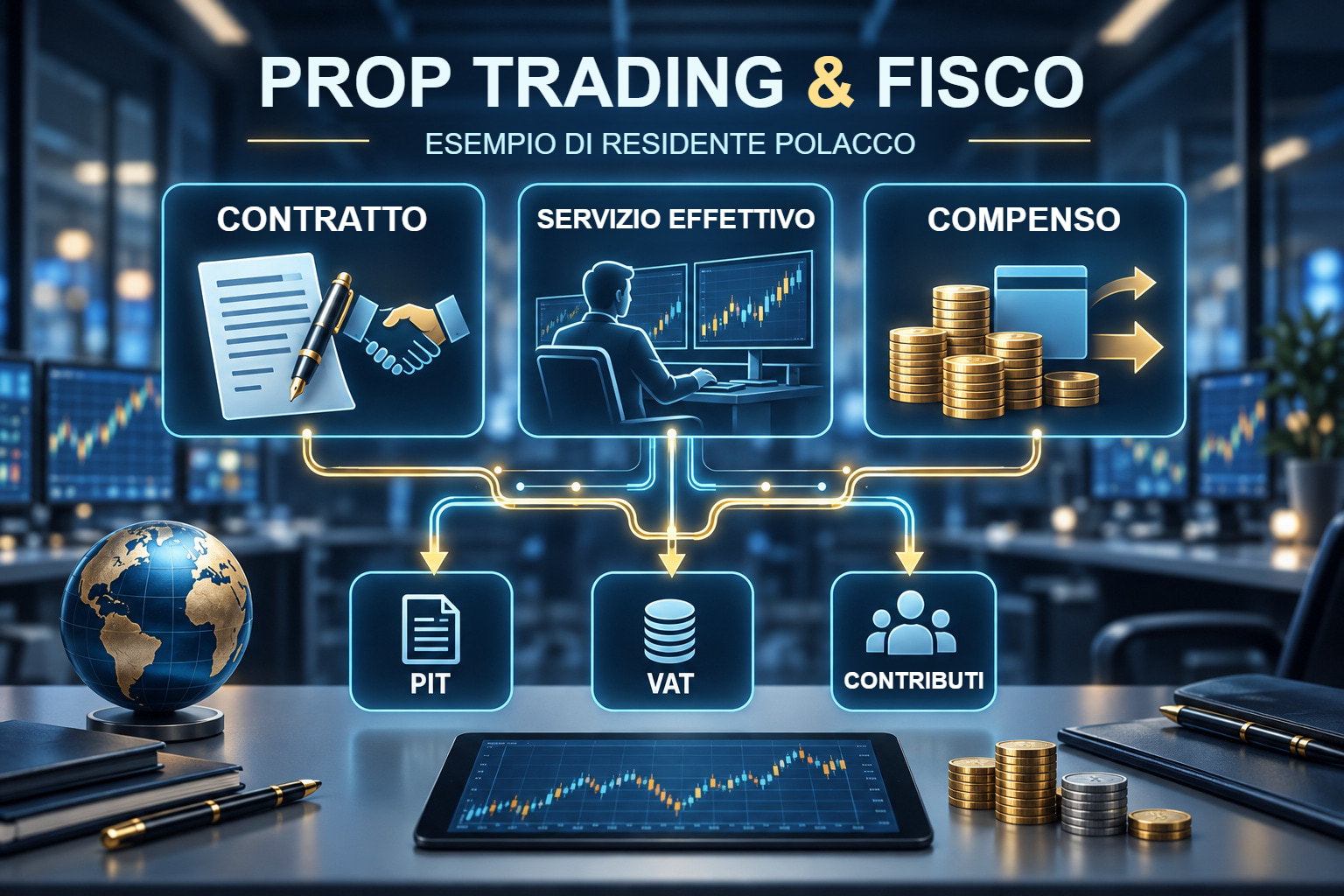 Contratto, servizio effettivo e compenso come punto di partenza per verifiche polacche distinte su imposte e contributi