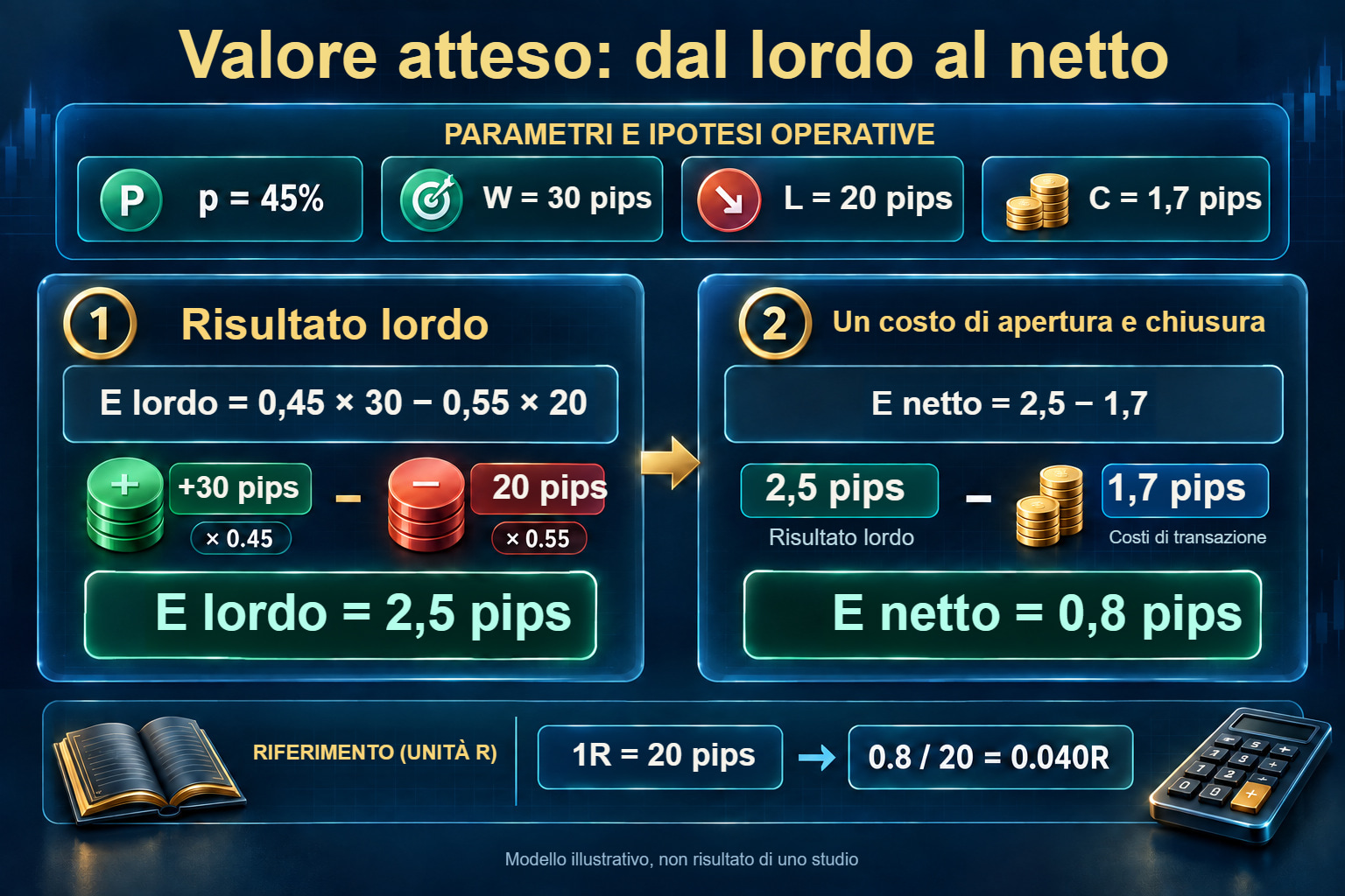 Dal risultato lordo al valore atteso netto