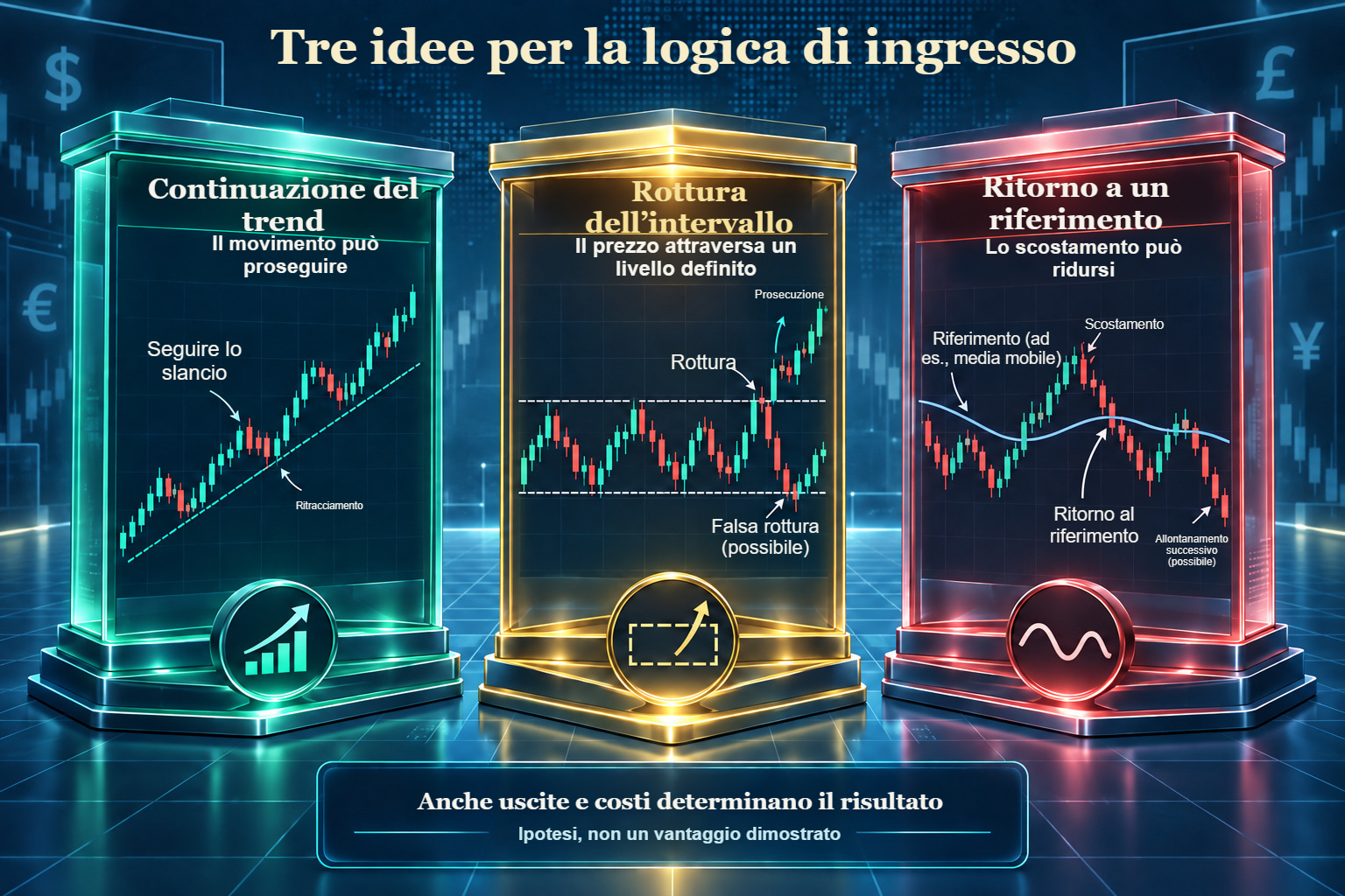 Tre idee di logica d’ingresso