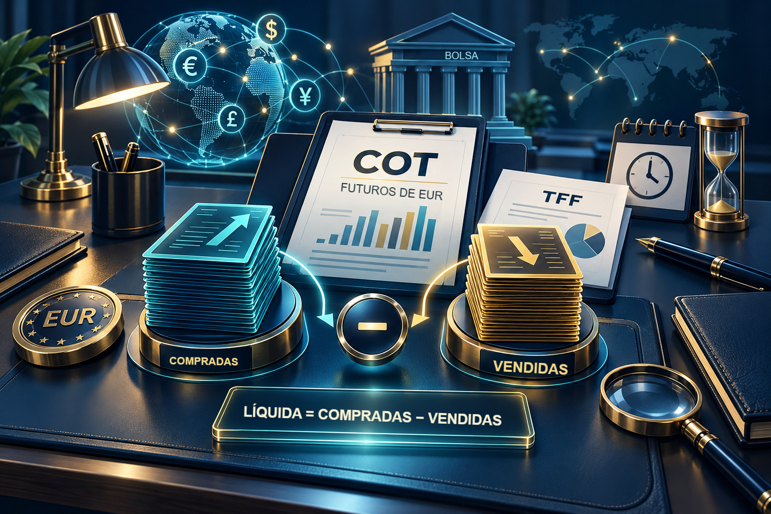 Relatórios COT: contratos, posições compradas e vendidas