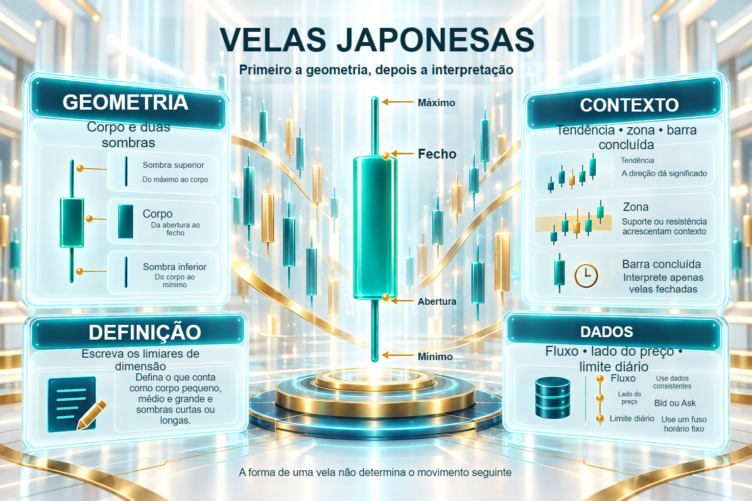 Velas japonesas: geometria, contexto, definição e dados
