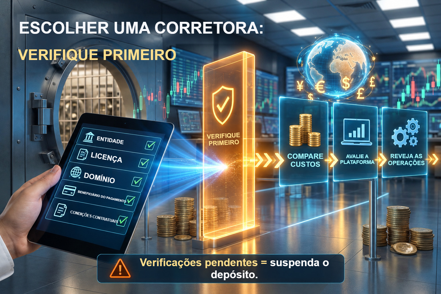 ESCOLHA DA CORRETORA: VERIFICAR PRIMEIRO