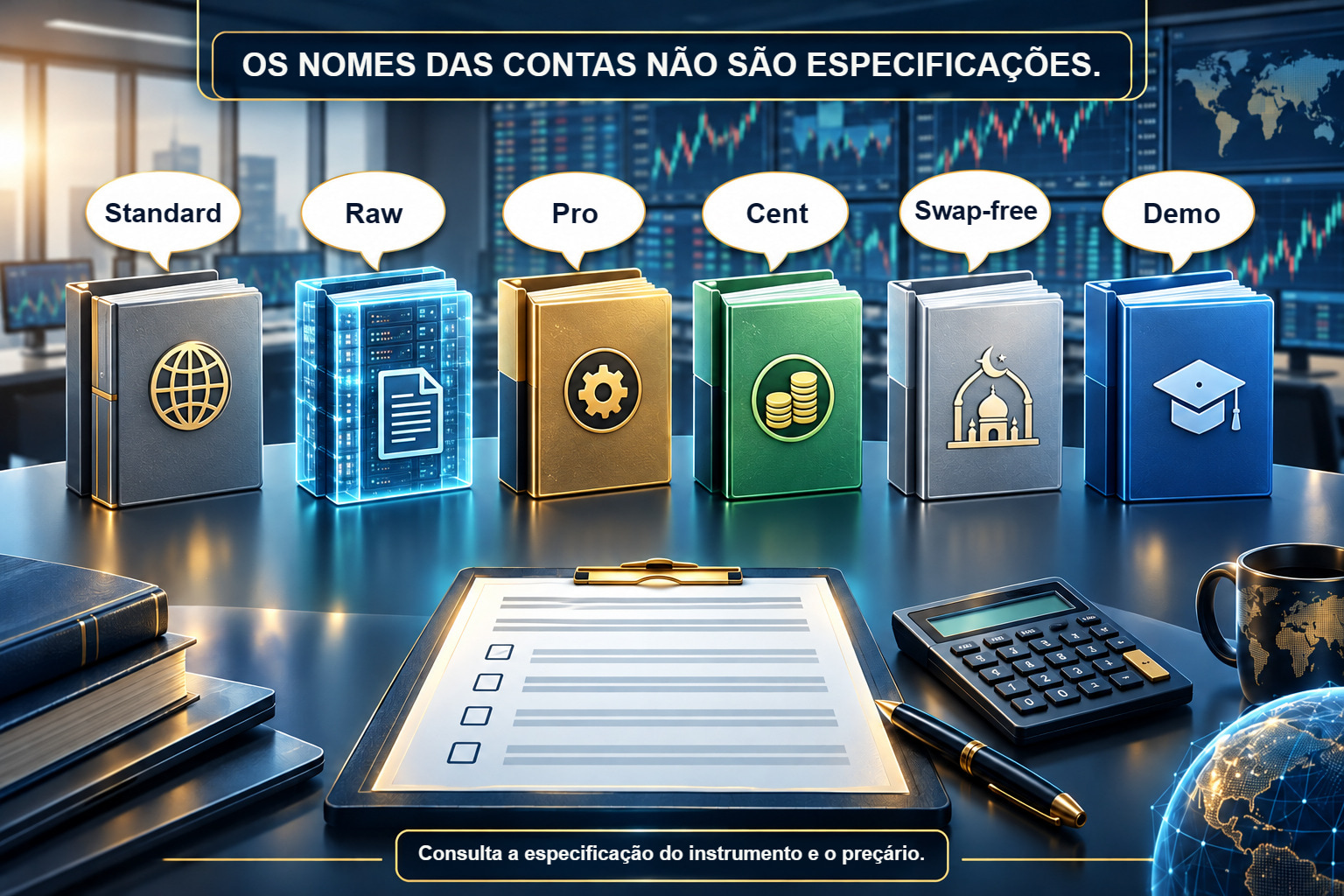 TIPOS DE CONTA: COMPARA OS PARÂMETROS