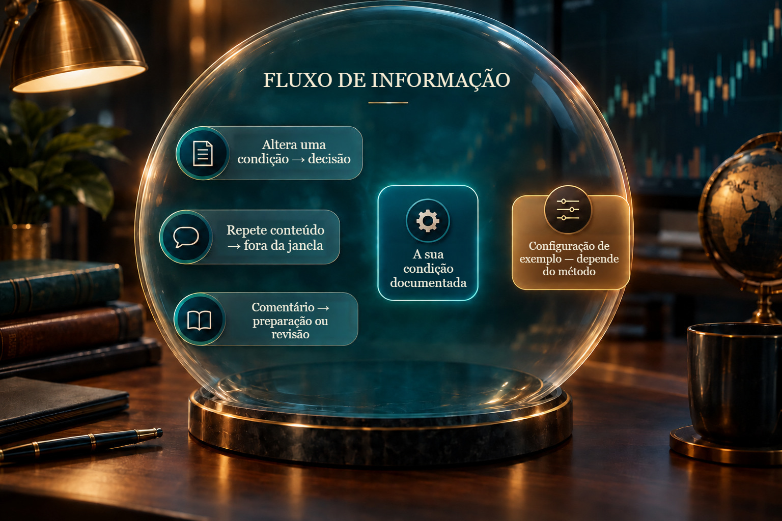 Classificação ilustrativa: dados que mudam condições, repetições fora da janela e comentários para preparação ou revisão, junto da condição documentada.