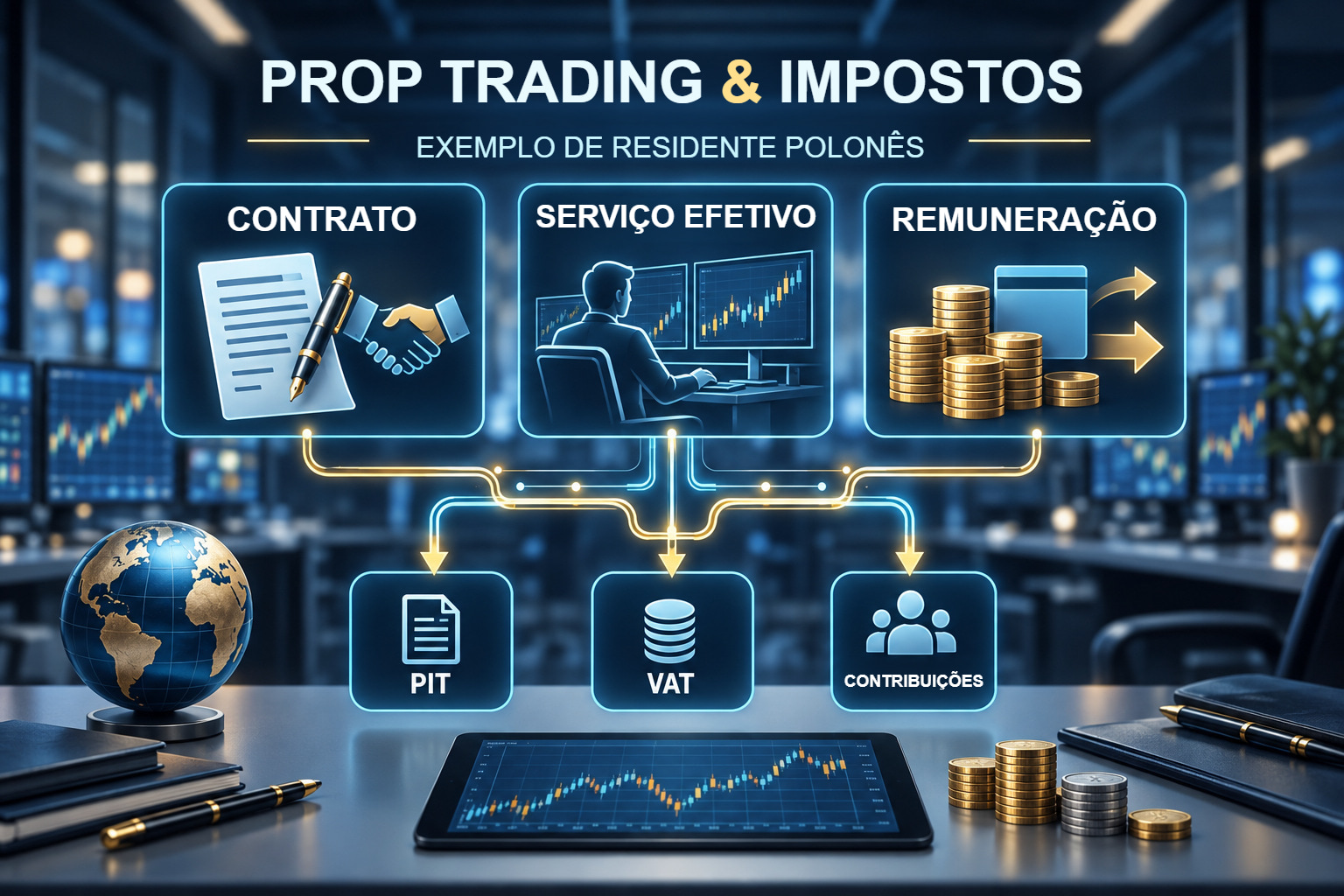 Contrato, serviço efetivo e remuneração como ponto inicial de verificações separadas de tributos e contribuições polonesas