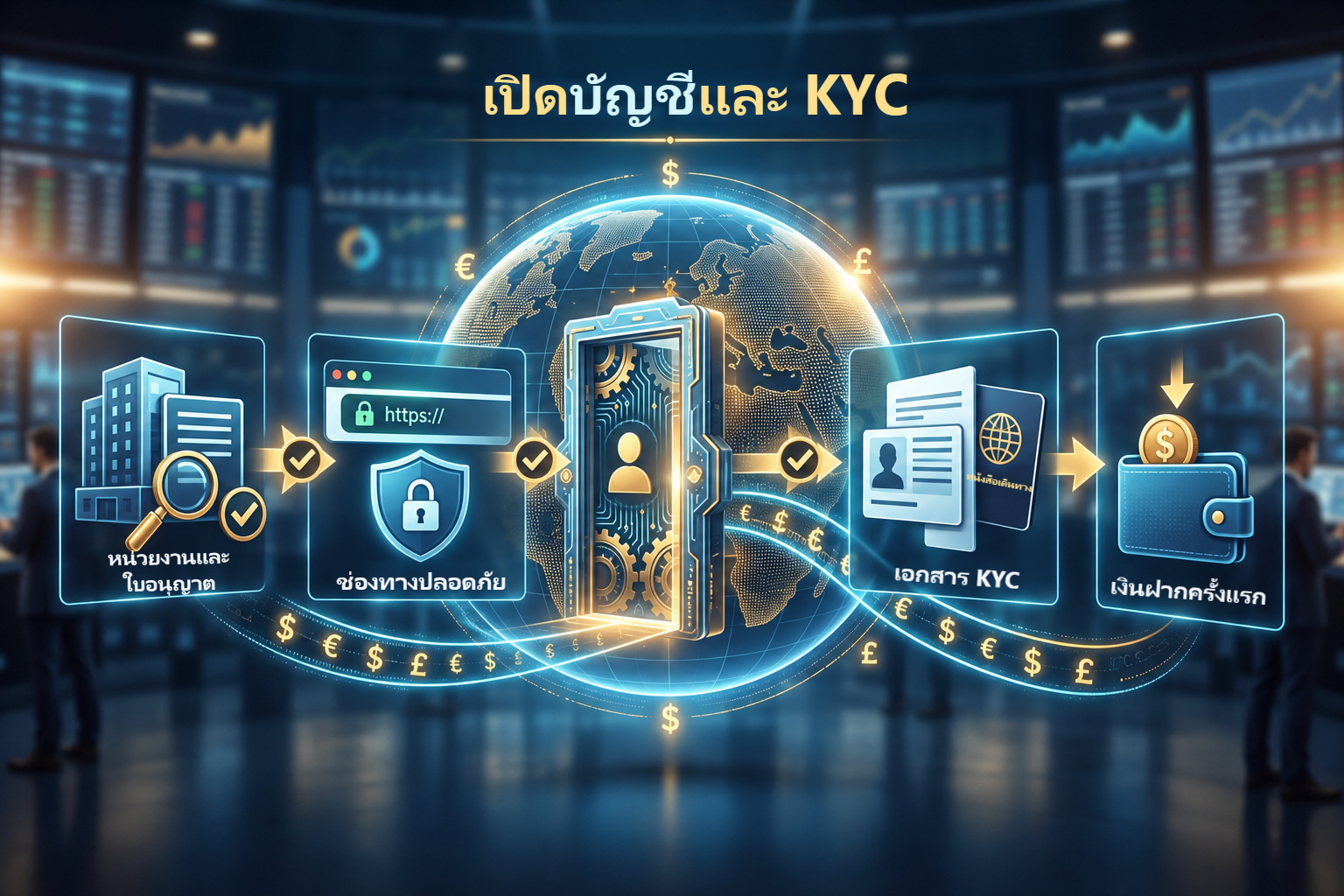 เปิดบัญชีและ KYC