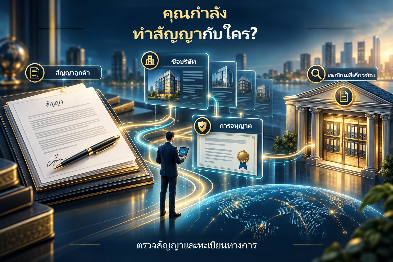คุณกำลังทำสัญญากับใคร?