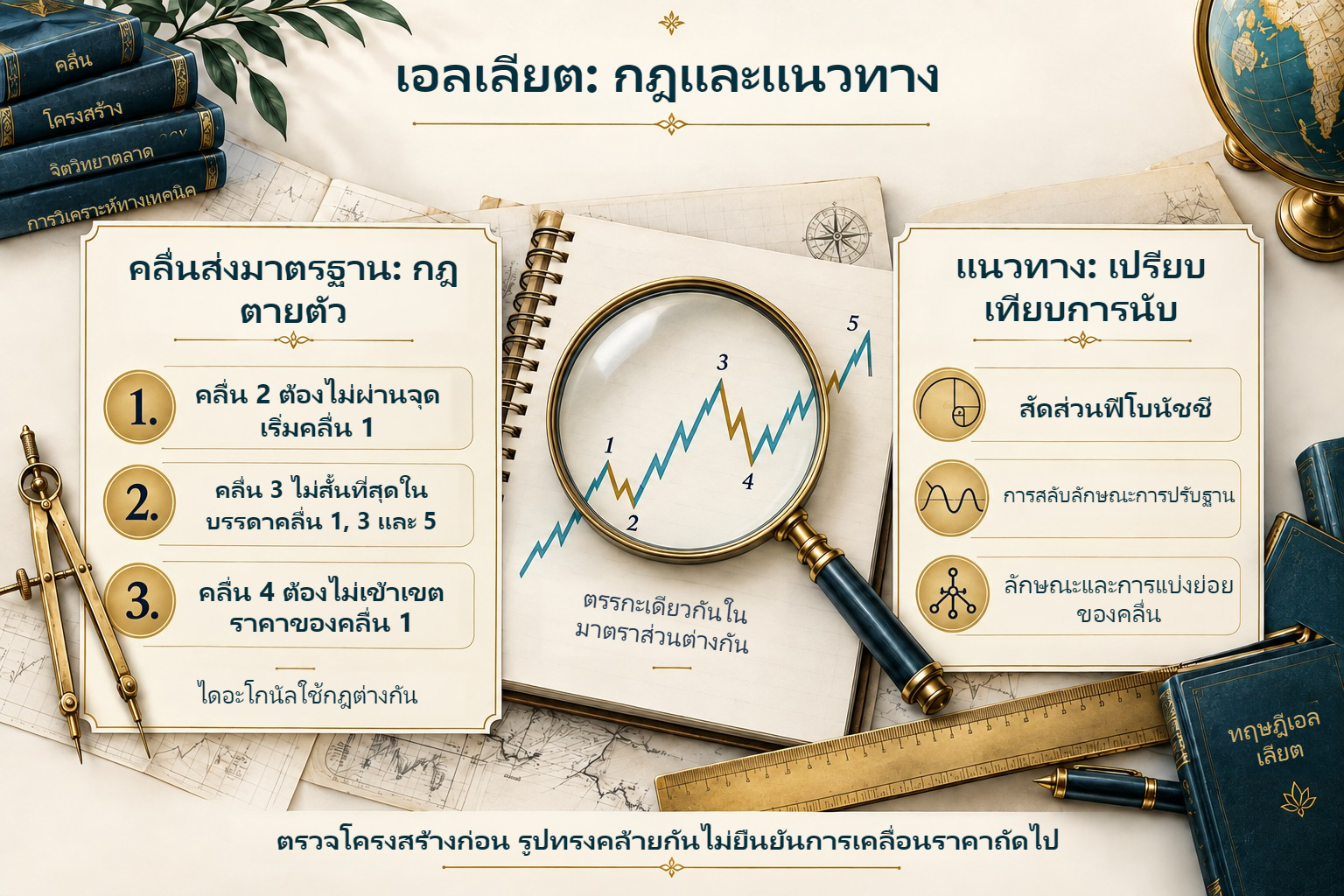 เอลเลียต: กฎตายตัวและแนวทางของคลื่นส่งมาตรฐาน