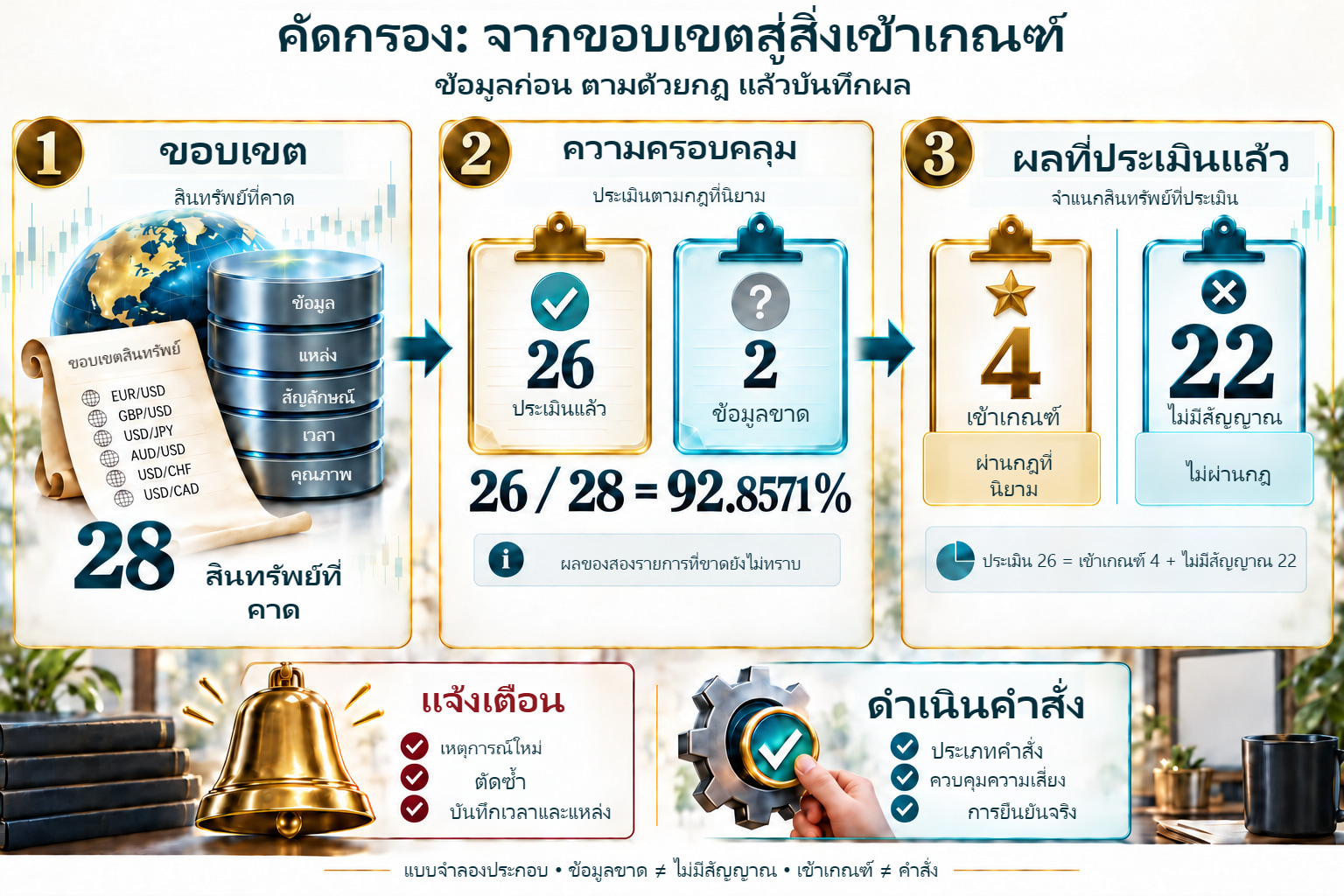 คัดกรอง: คาด 28 ประเมิน 26 ผลขาด 2