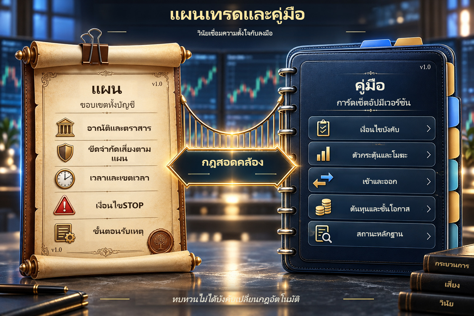 แผนกำหนดขอบเขตทั้งบัญชี คู่มือเก็บการ์ดเซ็ตอัปมีเวอร์ชัน