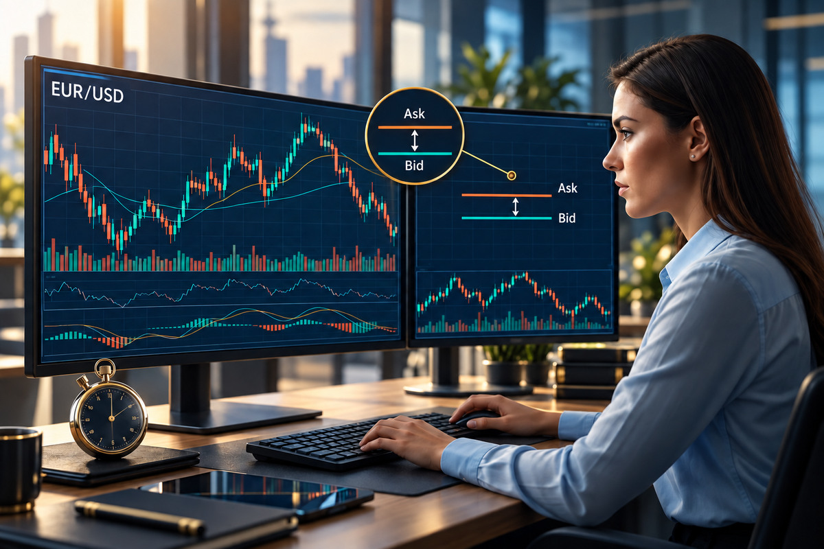 Scalping auf dem Forex-Markt — ein Kursziel von wenigen Pips gegen die Kosten eines Round Turn: Spread, Kommission und Slippage auf beiden Seiten des Trades