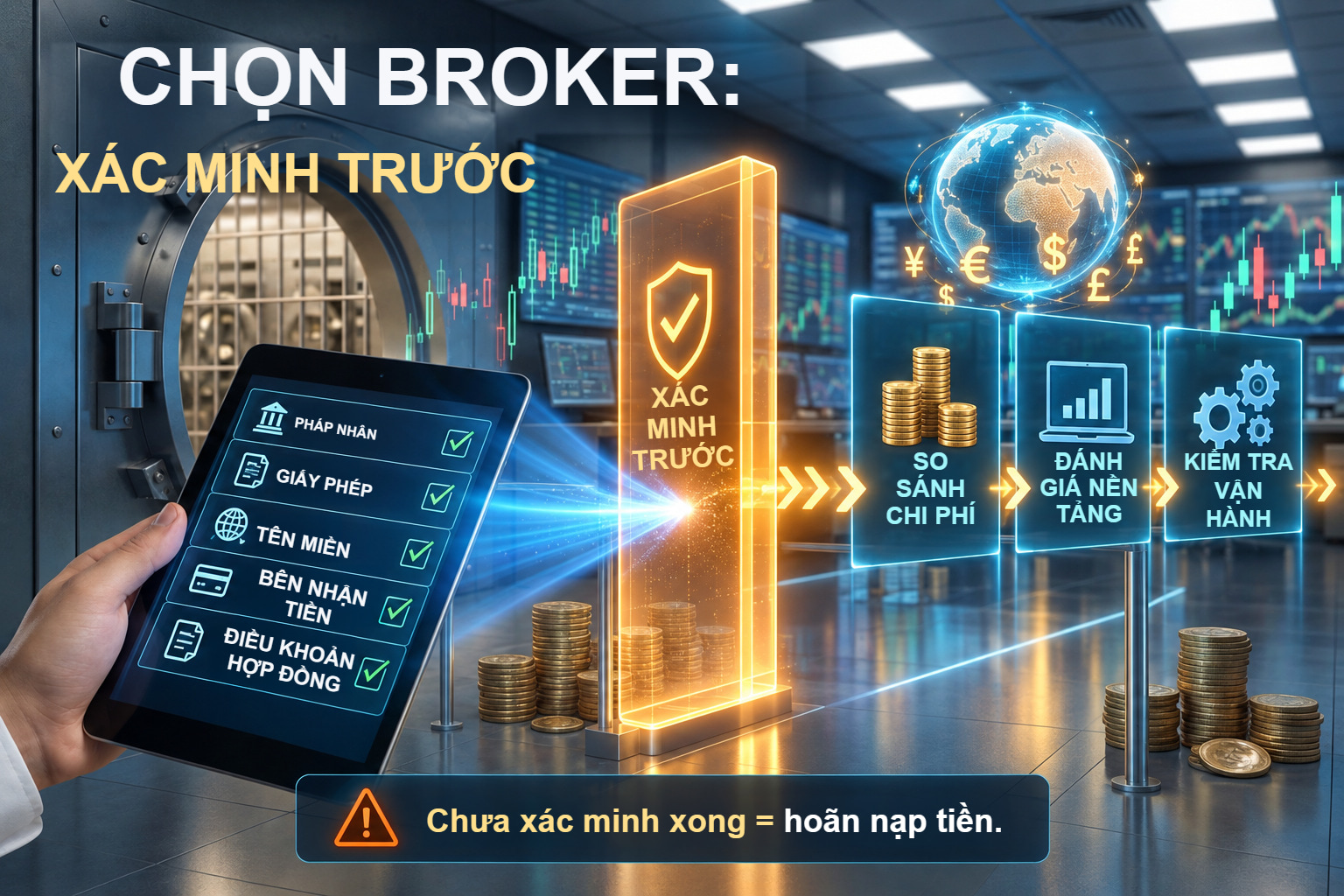 CHỌN BROKER: XÁC MINH TRƯỚC