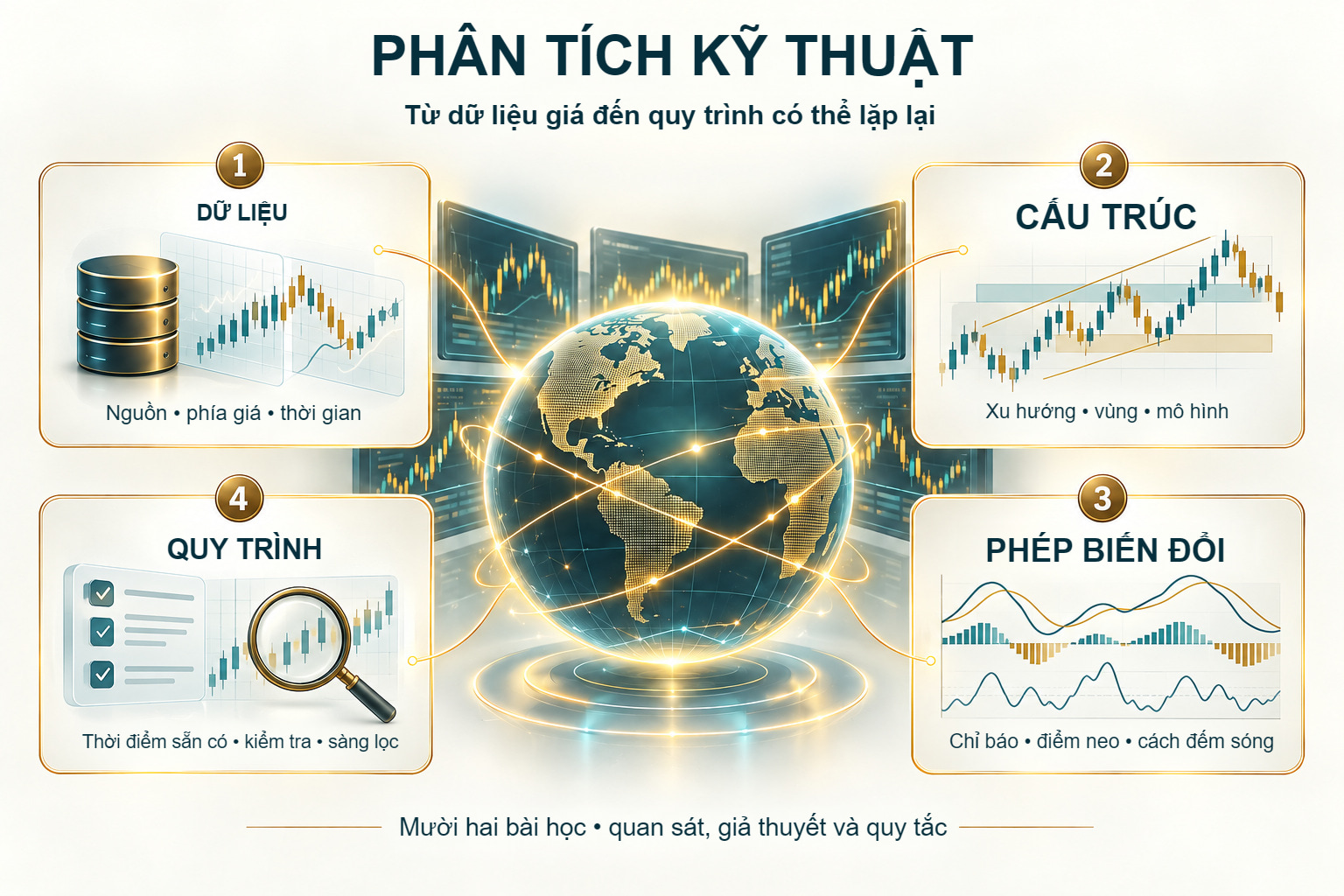 Phân tích kỹ thuật: dữ liệu, cấu trúc, phép biến đổi và quy trình